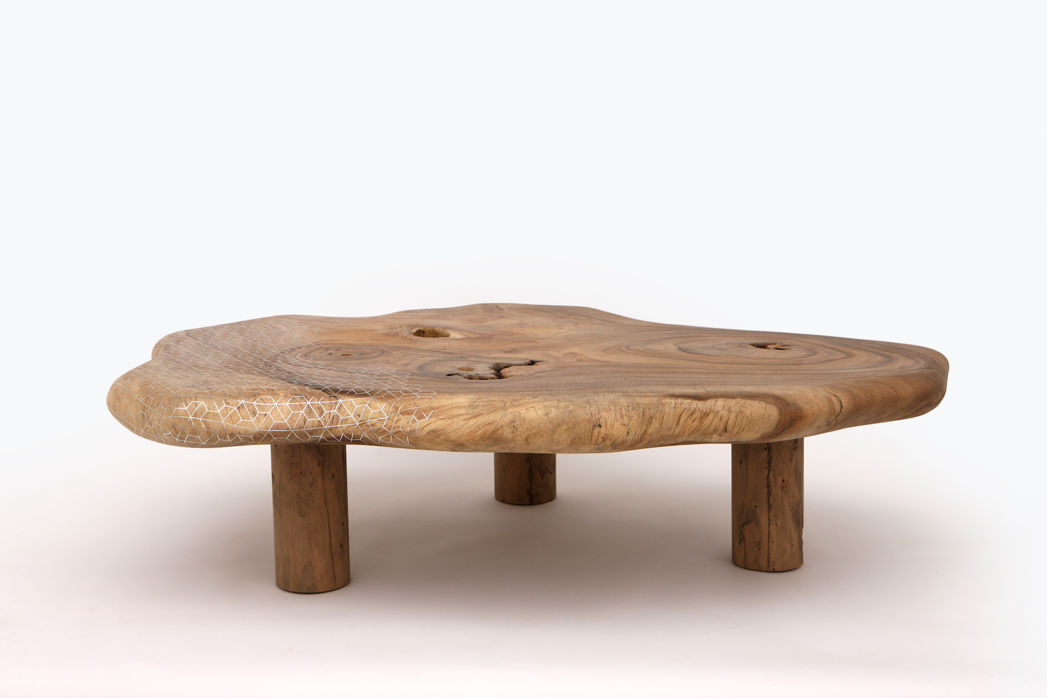 Organic + geometric coffee table by Nada Debs | Flodeau.com