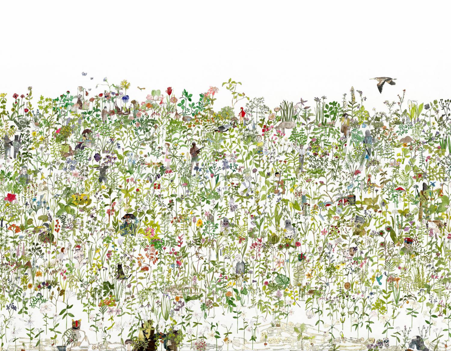 In the Garden wallpaper by Anna Surie for NLXL LAB | Flodeau.com