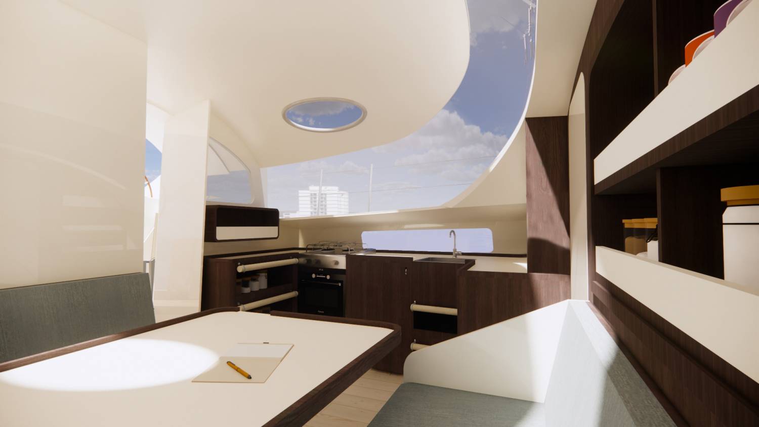 Project WOC - main saloon view ©Studio Flodeau