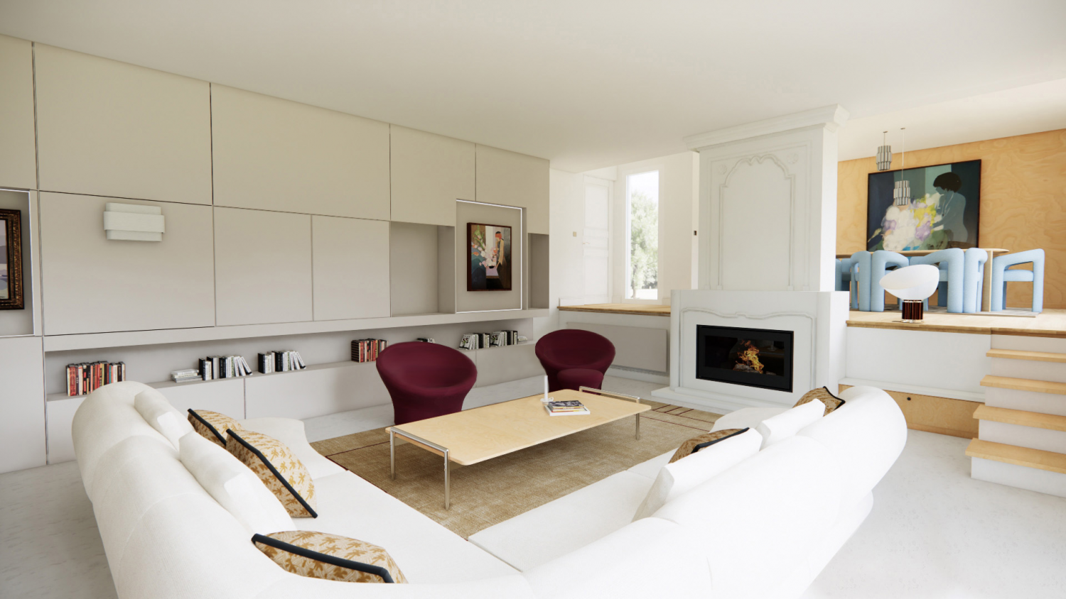Project DNZ ©Studio Flodeau Living Room view
