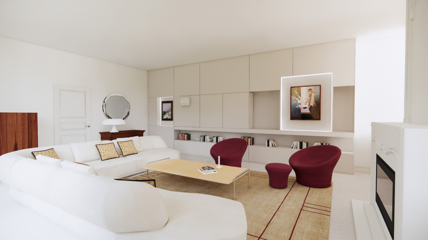 Project DNZ ©Studio Flodeau Living Room view