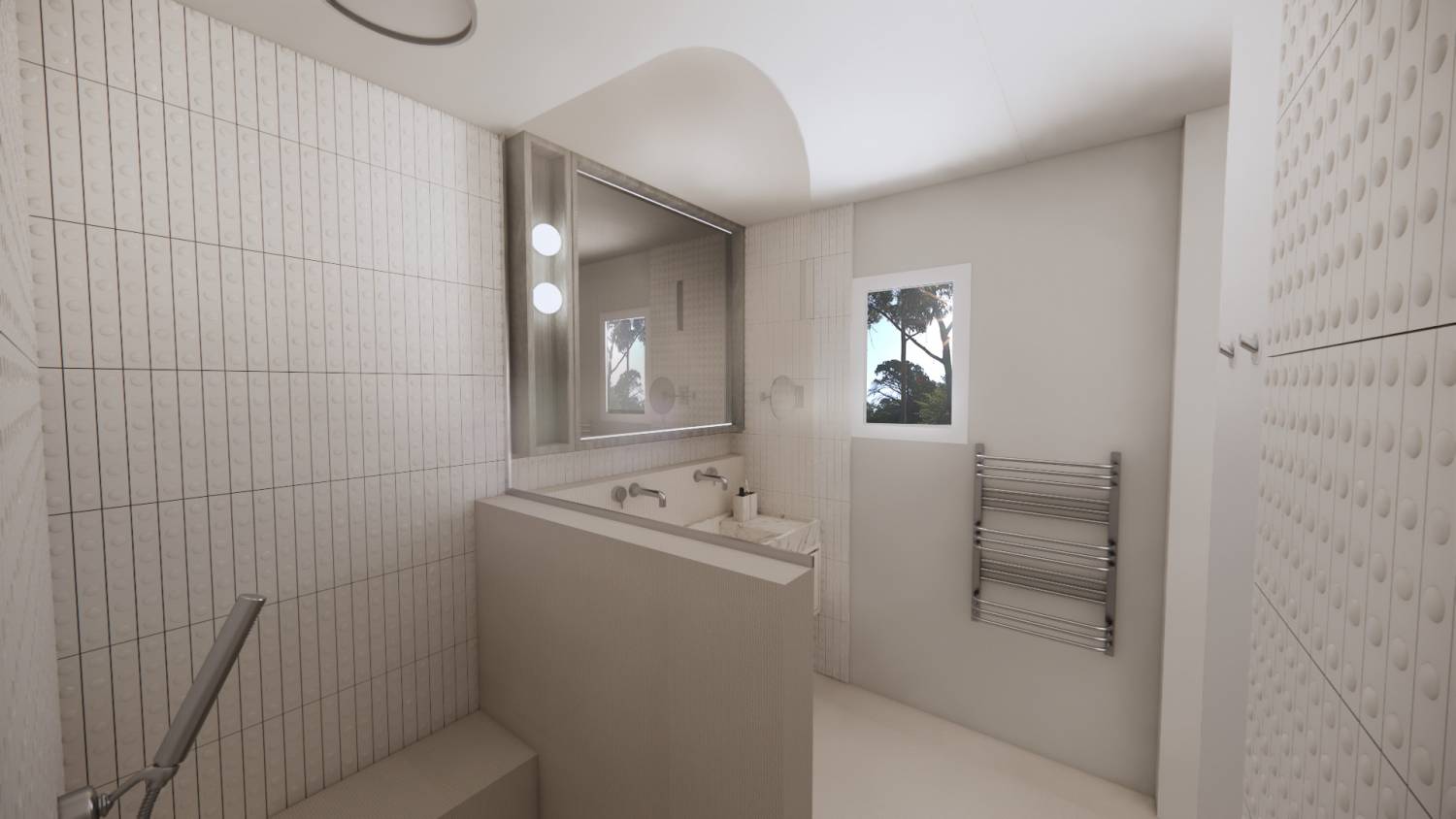 Guest bathroom view - Project DNZ ©Studio Flodeau Guest bathroom view