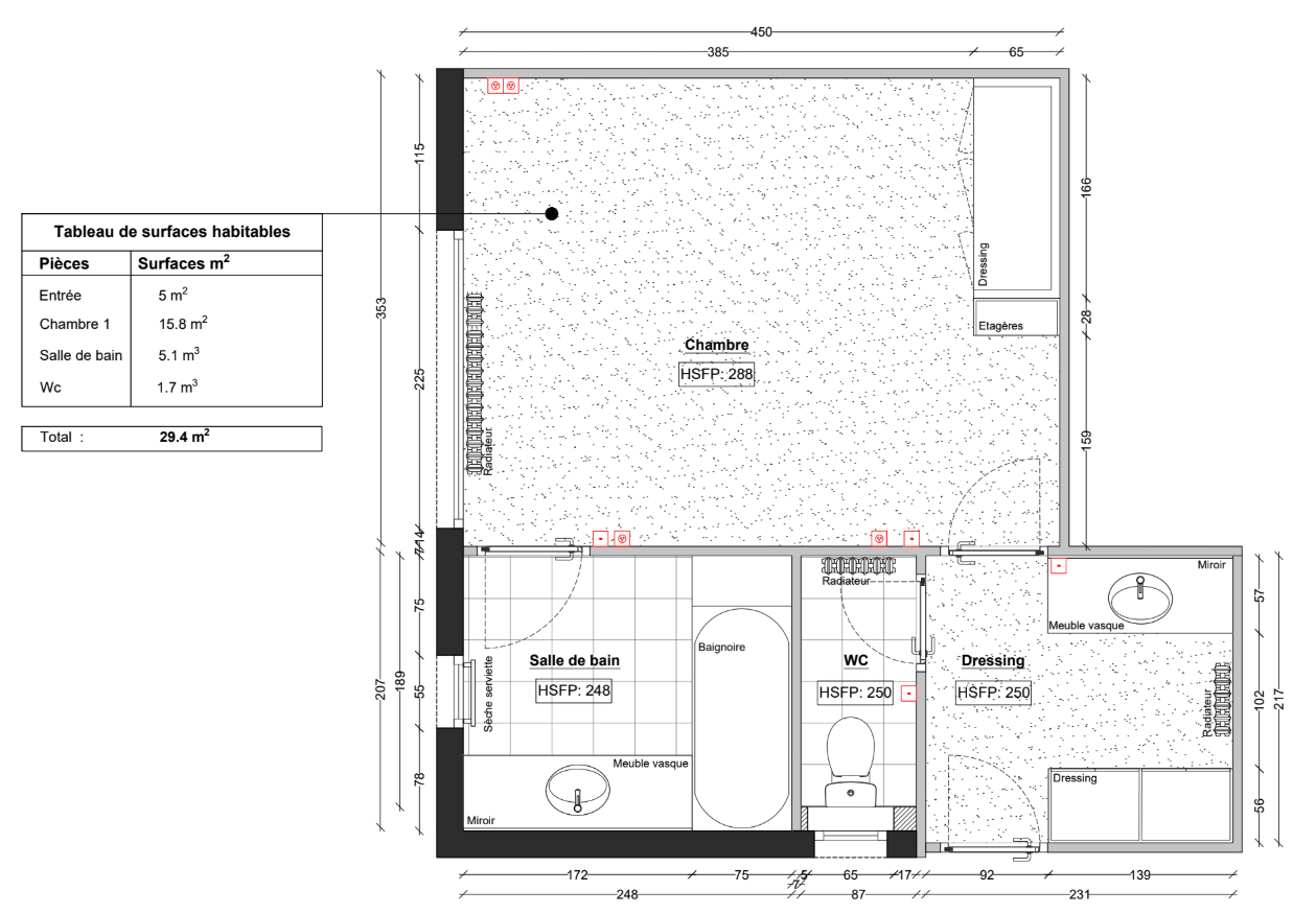 Existing Guest Room Projet DNZ © Florence Deau