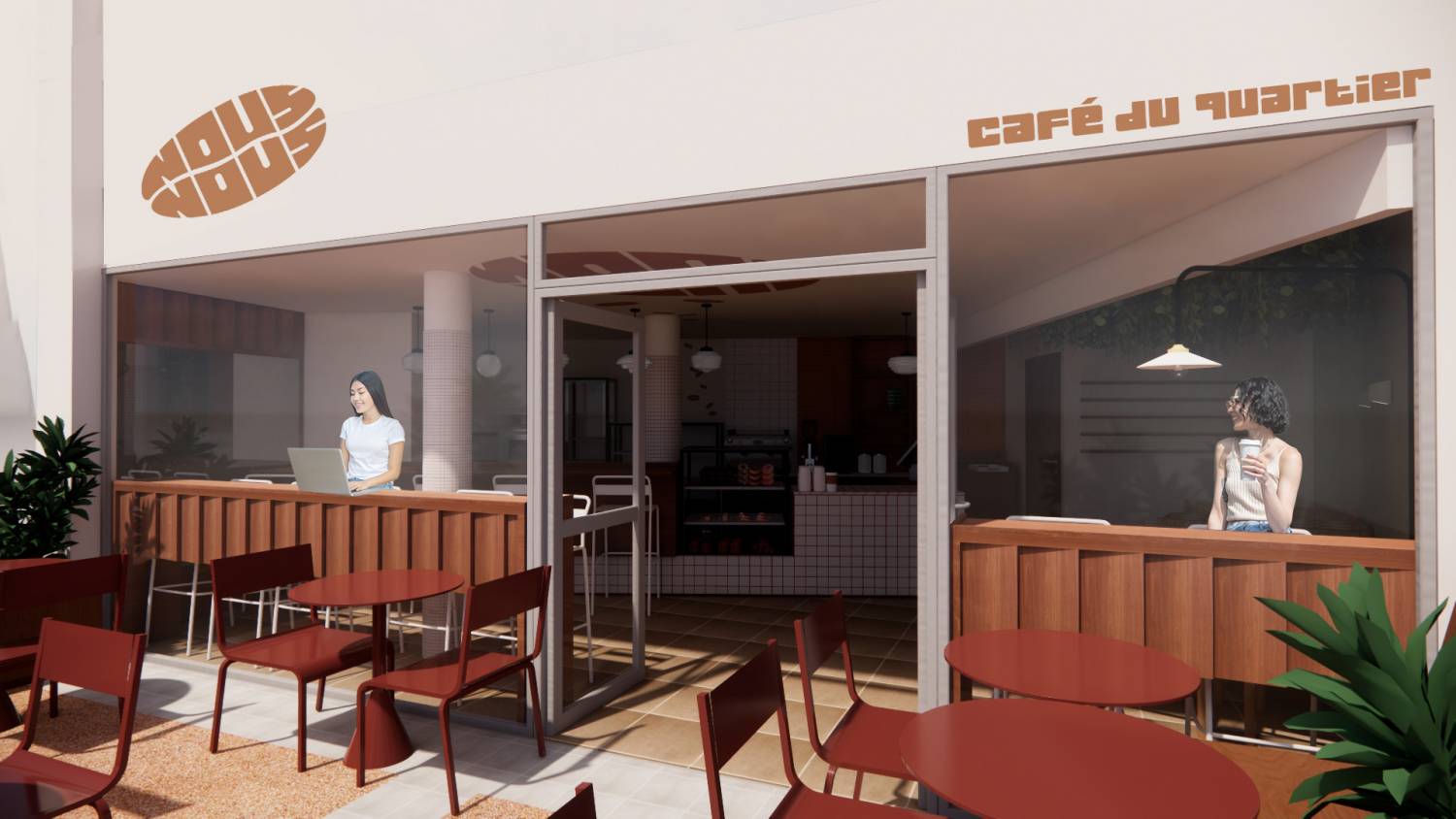 NousNous coffee shop concept design - Studio Flodeau © Florence Deau
