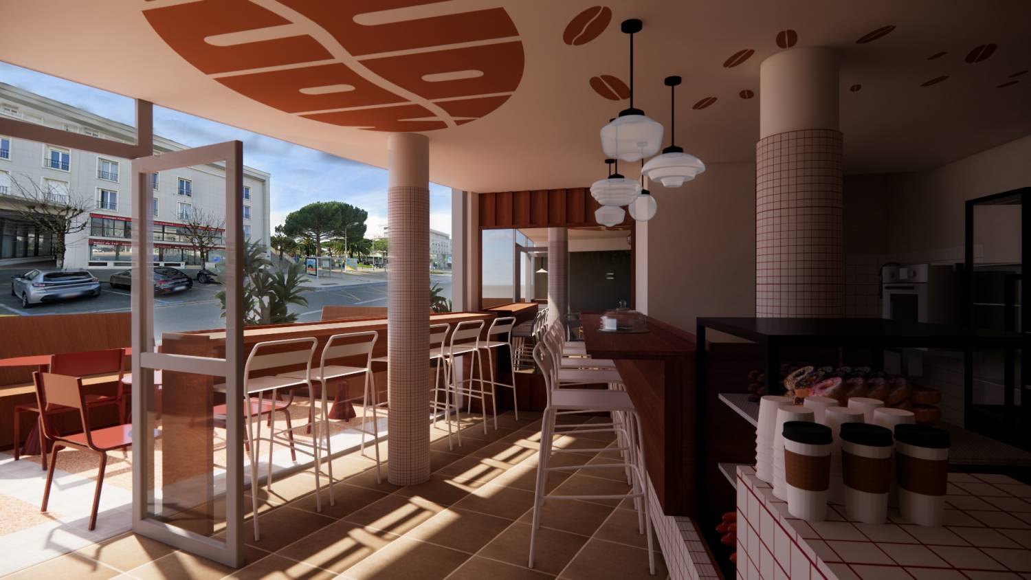NousNous coffee shop concept design - Studio Flodeau © Florence Deau