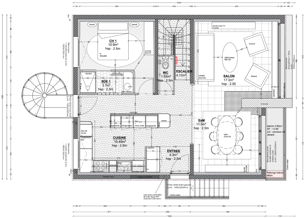 Project ESC - plan R+1 ©Studio Flodeau