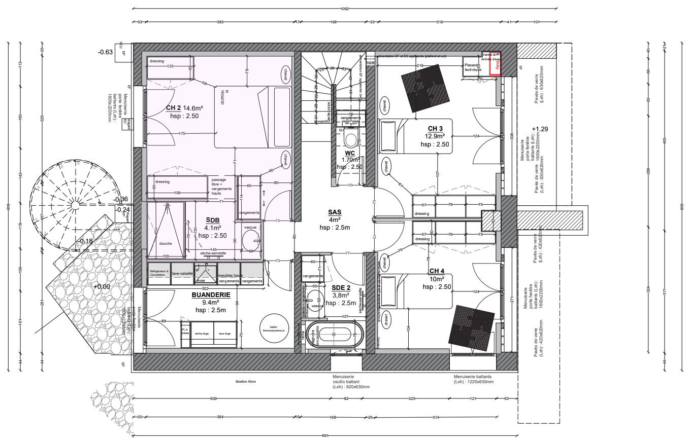 Project ESC - plan RDC variante ©Studio Flodeau