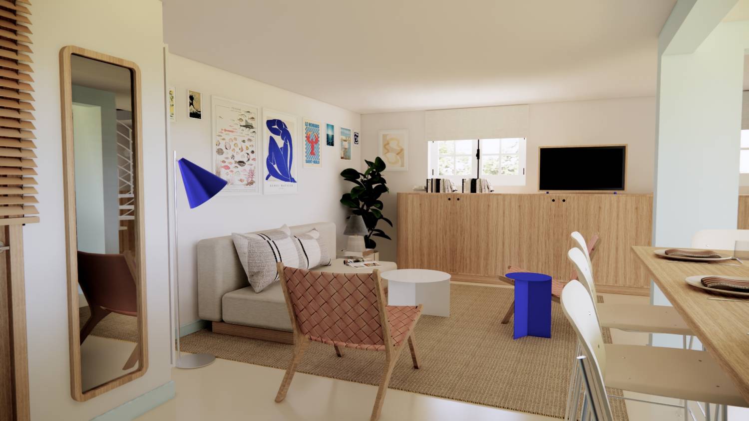 Project CHL - Living room design © Studio Flodeau