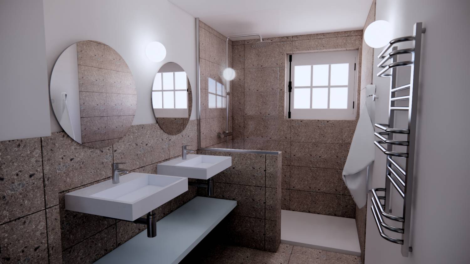 Project CHL - Bathroom design © Studio Flodeau