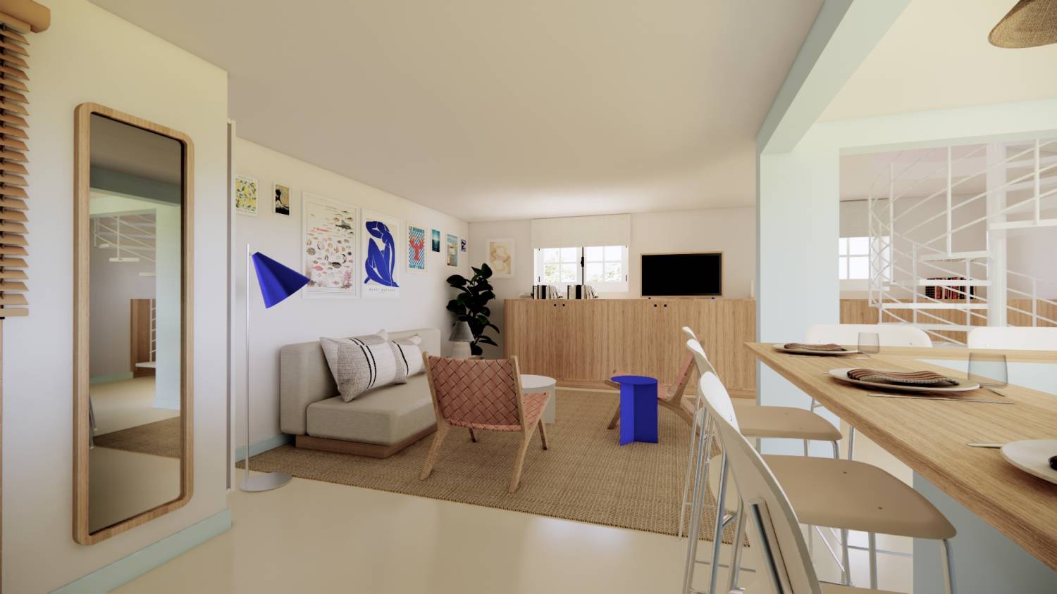 Project CHL - Living room design © Studio Flodeau