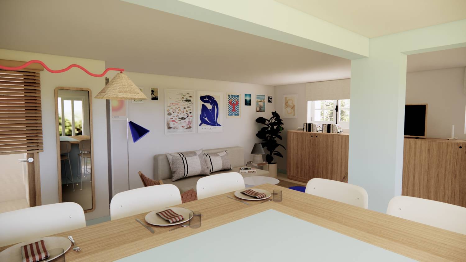 Project CHL - Open kitchen design © Studio Flodeau